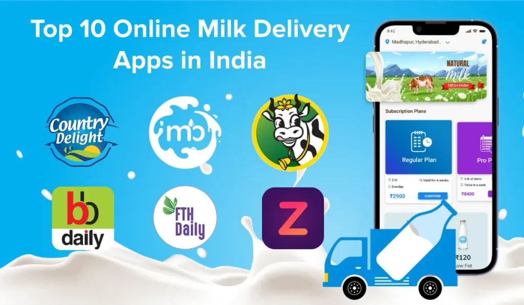 Online Milk Delivery Apps in India
